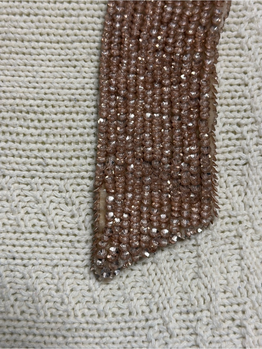 Retrofete Taupe Sequin Dress Sz M - Picture 5 of 13